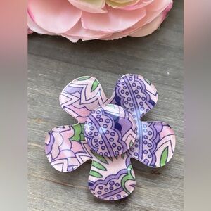 Orna Lalo Floral Patterned Brooch Large